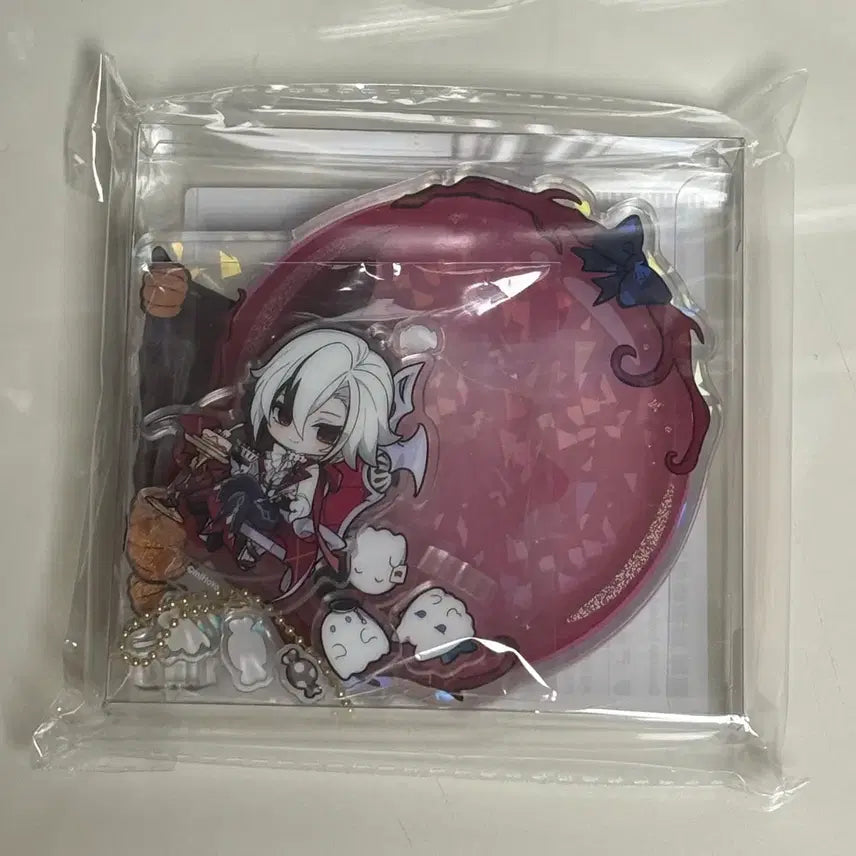 [BUNJANG] Genshin Impact Arlecchino Acrylic Shaker Stand Keychain Halloween / 원신 아를레키노 아크릴 쉐이커 스탠드 키링 할로윈