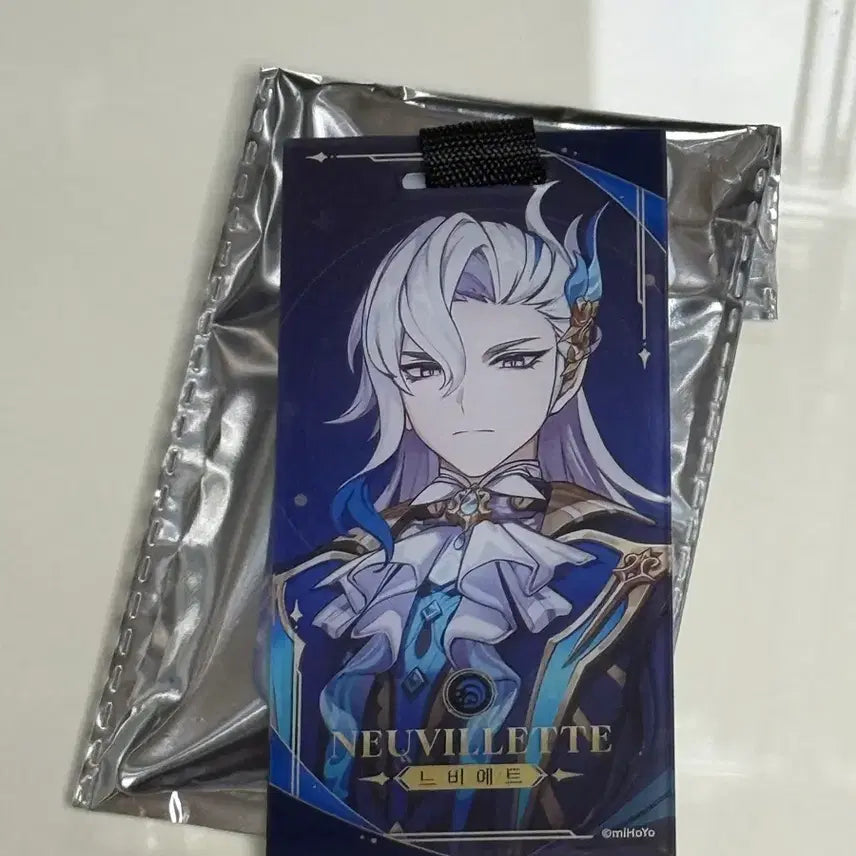 [BUNJANG] Genshin Impact Cafe Neuvillette Acrylic Carabiner Keychain / 원신 카페 느비예트 아크릴 카라비너 키링 원캎