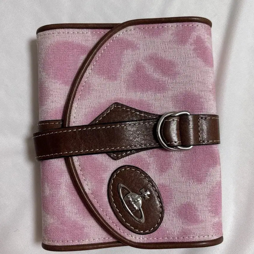 [BUNJANG] Vivienne Westwood Vintage Pink Leopard 6-Ring Diary A7 / 빈티지 비비안웨스트우드 핑크 호피 6공 다이어리 고전문구 육공 a7
