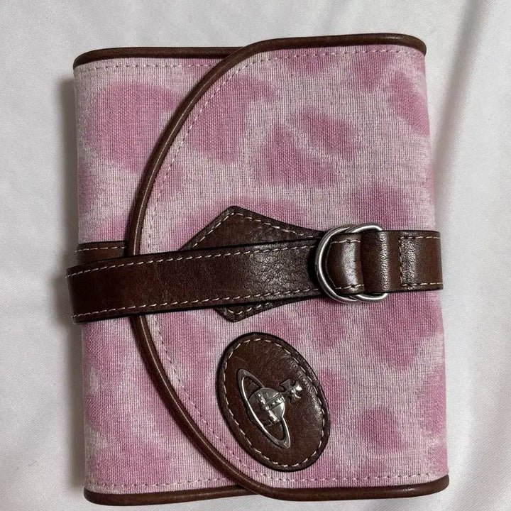 [BUNJANG] Vivienne Westwood Vintage Pink Leopard 6-Ring Diary A7 / 빈티지 비비안웨스트우드 핑크 호피 6공 다이어리 고전문구 육공 a7