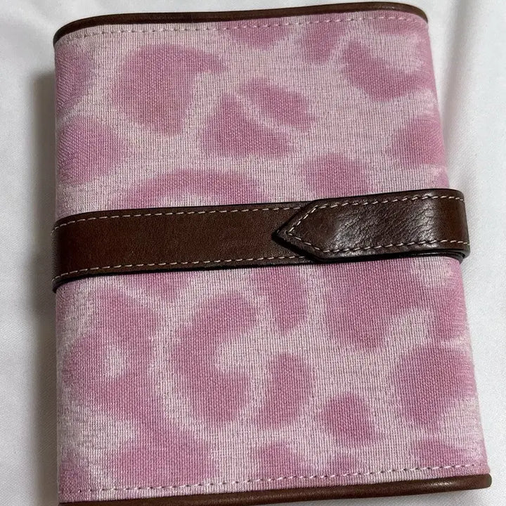 [BUNJANG] Vivienne Westwood Vintage Pink Leopard 6-Ring Diary A7 / 빈티지 비비안웨스트우드 핑크 호피 6공 다이어리 고전문구 육공 a7