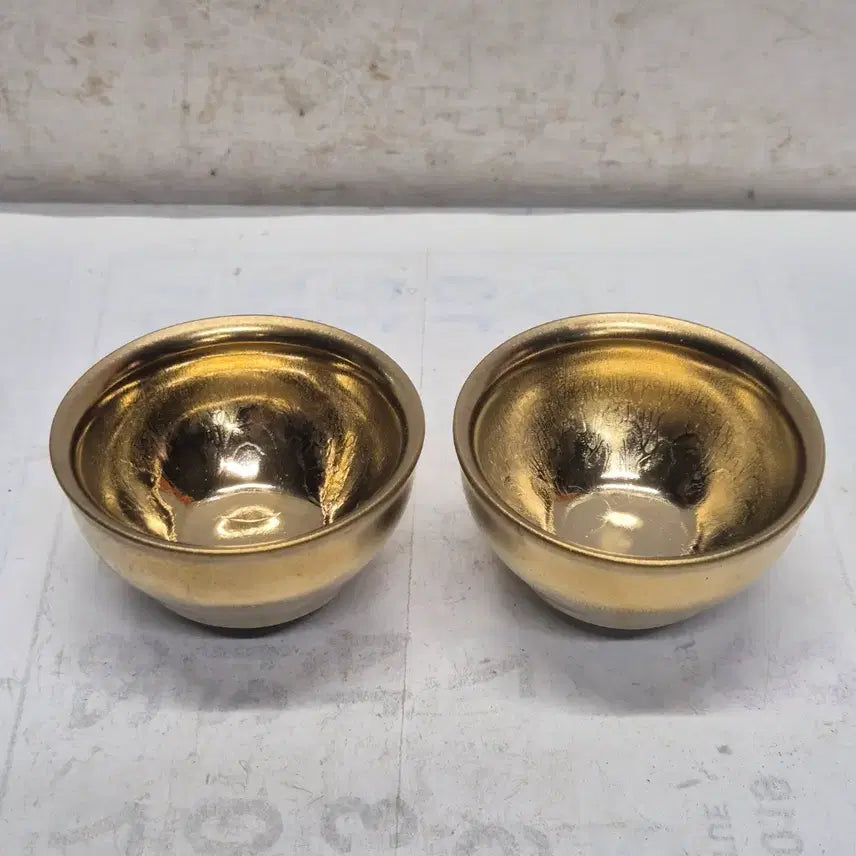 [BUNJANG] Antique Korean Celadon Tea Cups (Set of 2) / [도자기공주골동품] 이쁜 묘금 잔 2점 (551번)+++블