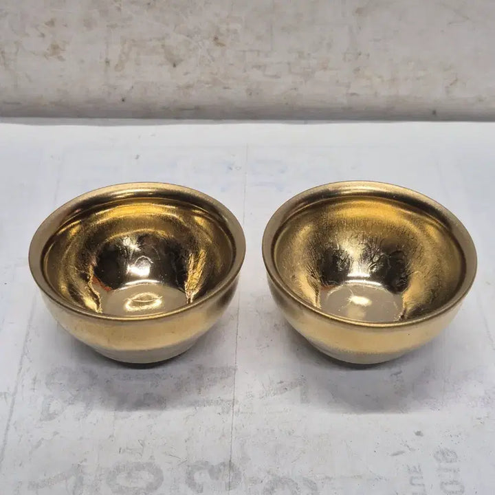 [BUNJANG] Antique Korean Celadon Tea Cups (Set of 2) / [도자기공주골동품] 이쁜 묘금 잔 2점 (551번)+++블
