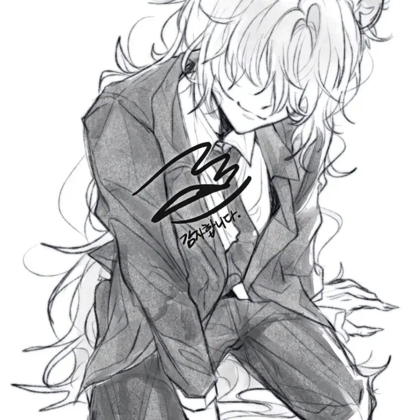 [BUNJANG] Black and White Sketch Commission / 흑백 낙서 그림 커미션