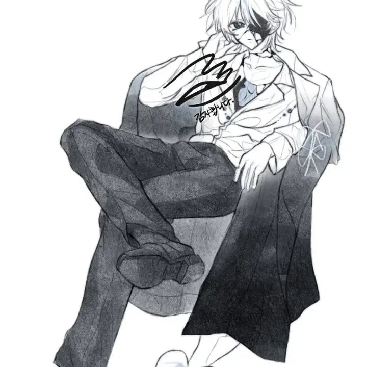 [BUNJANG] Black and White Sketch Commission / 흑백 낙서 그림 커미션
