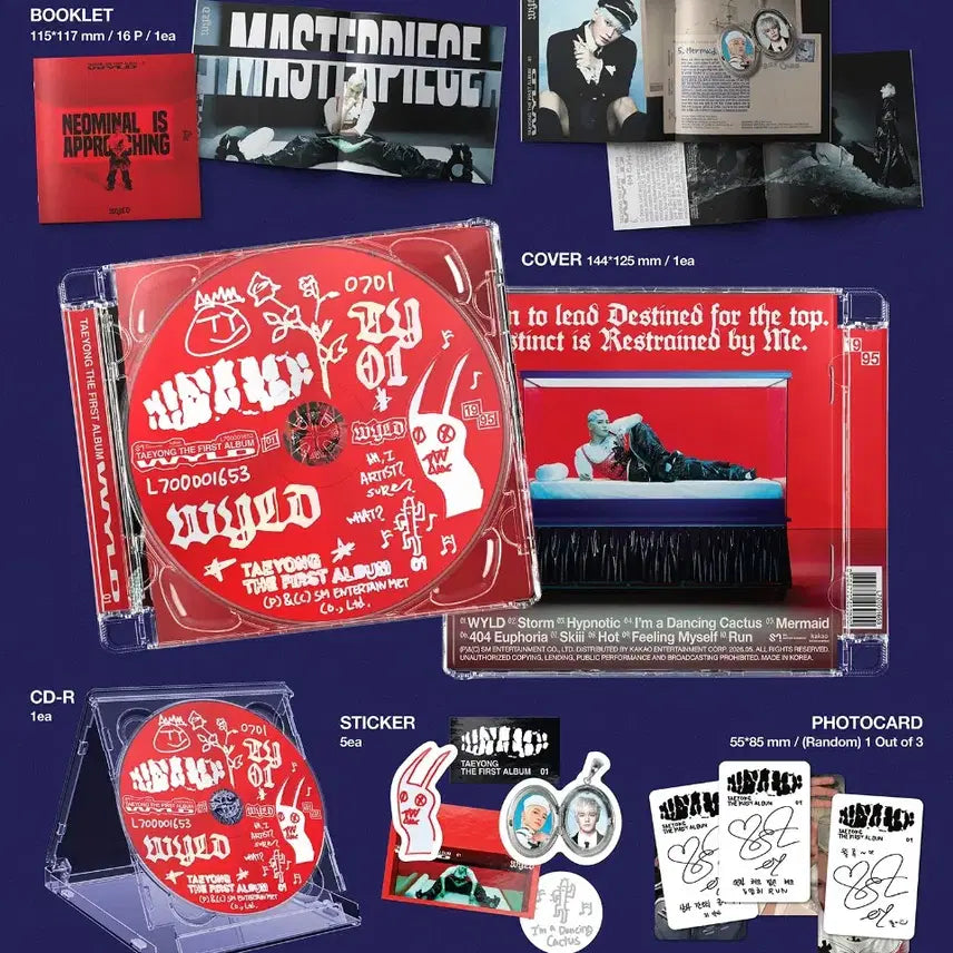 [BUNJANG] TAEYONG 1st Album WYLD Jewel Case Version / 태용 정규1집 wyld jewel case 쥬얼 케이스 버전 미개봉