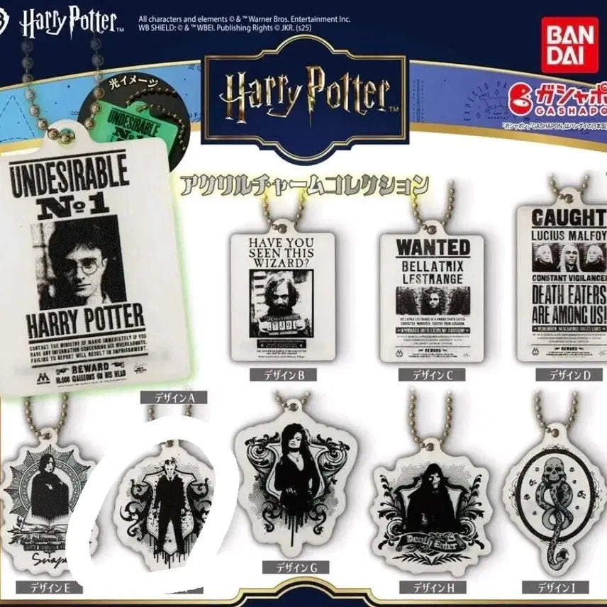 [BUNJANG] Harry Potter Glow-in-the-Dark Acrylic Charm (Malfoy) / 해리포터 야광 아크릴 참 가챠(말포이)