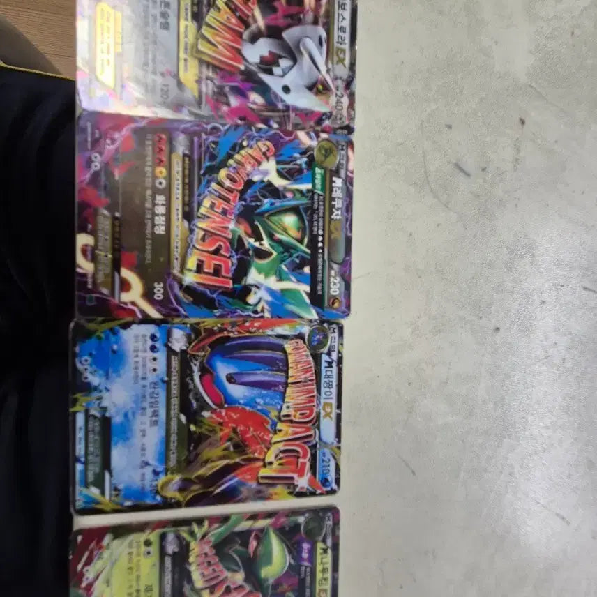 [BUNJANG] Pokemon EX Cards Bundle Set (Bo-Rora / Rayquaza, etc.) / 포켓몬 EX 메가 레쿠쟈 보스로라 대짱이 나무킹