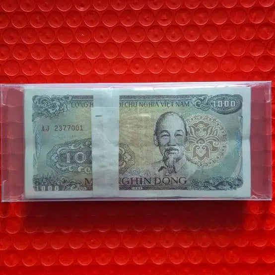 [BUNJANG] Vietnam 1000 Dong Banknote Bundle (100 Notes) / 베트남 1000동 지폐 다발 100장