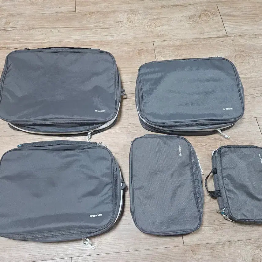 [BUNJANG] Brandon Travel Compression Pouch Set (Charcoal Grey) / 브랜든 여행용 압축파우치 세트(차콜그레이)