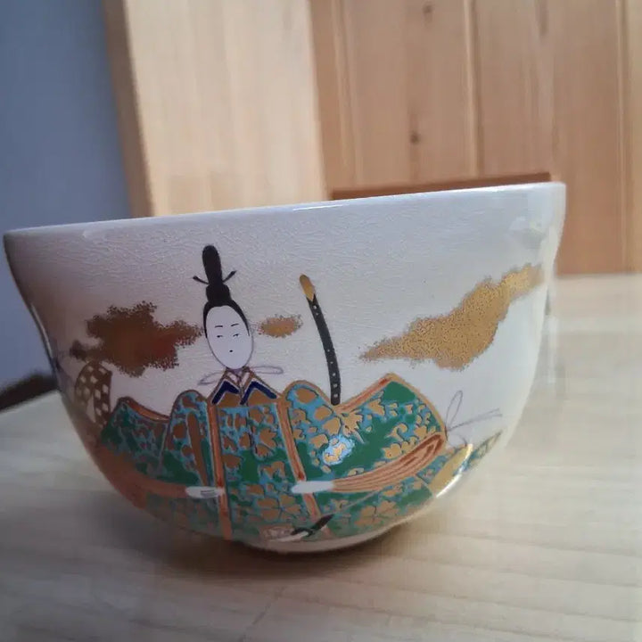 [BUNJANG] Japanese Figure Celadon Tea Bowl / 202 일본 인물문 다완
