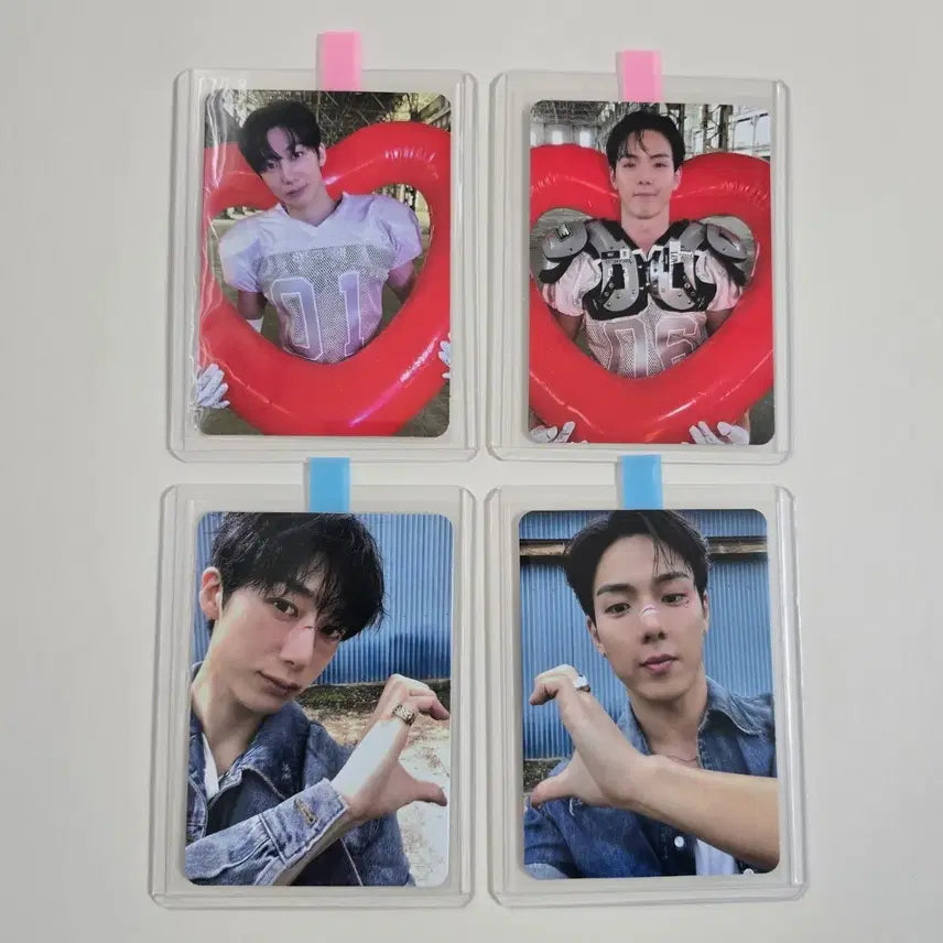 [BUNJANG] MONSTA X SHOWNU HYUNGWON Music Show Broadcast Photocard Set / 셔누 형원 사녹 공방 포카4장 세트