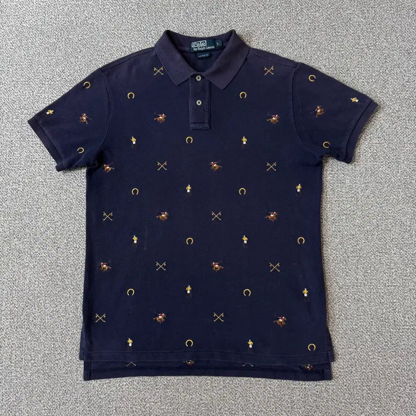 [BUNJANG] Polo Ralph Lauren Embroidered Short Sleeve Polo Shirt / 폴로 랄프로렌 반팔 카라티 L