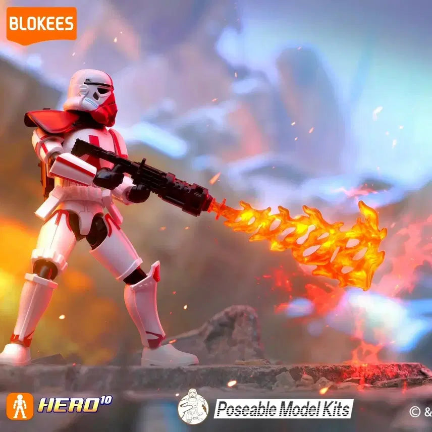 [BUNJANG] Blocky Star Wars Mandalorian Incinerator Stormtrooper Figure Kit / 블로키 스타워즈 만달로리안 스톰트루퍼 인시너레이터 피규어 킷