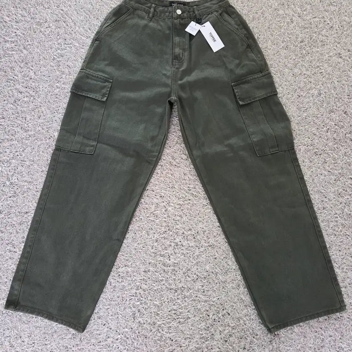 [SOLD OUT] 토피 가먼트 다잉 카고 데님 팬츠 (KHAKI) TOFFEE