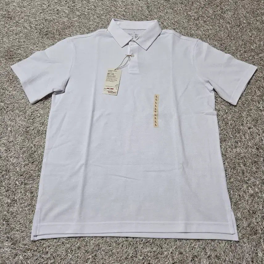 [SOLD OUT] 무지 무인양품 화이트 반팔 폴로티 L