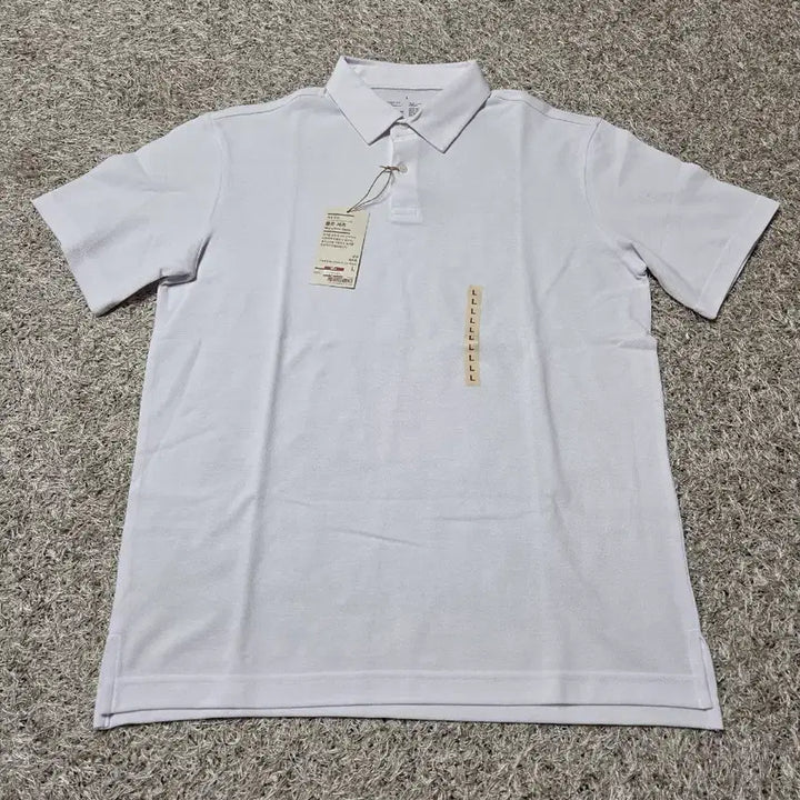 [SOLD OUT] 무지 무인양품 화이트 반팔 폴로티 L