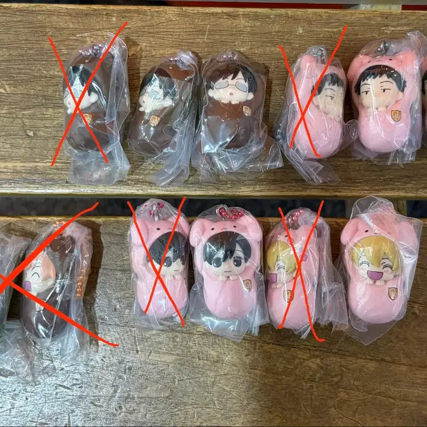 [BUNJANG] Bandai Ouran High School Host Club Podegi Mascot Gacha Set Bundle / 반다이 오란고교 호스트부 포대기 마스코트 가챠 세트 일괄
