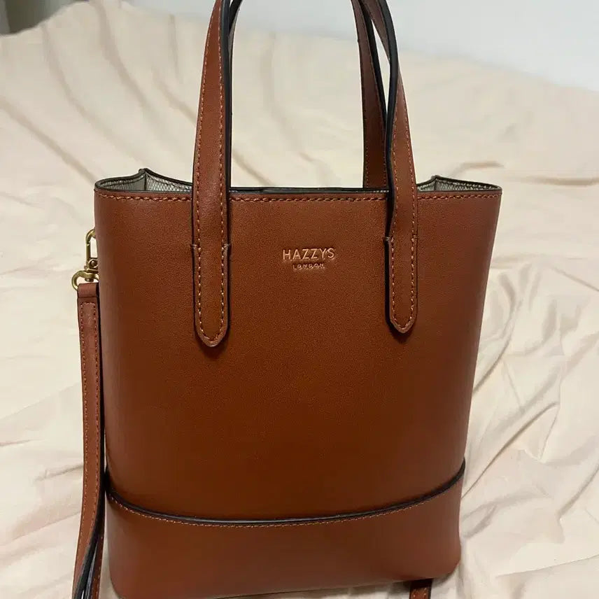 [SOLD OUT] 헤지스 브라운 미니 토트백 크로스겸용 (덤증정)