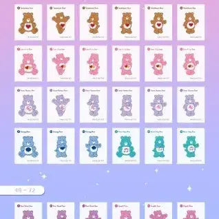 [BUNJANG] Care Bears Stickers Series 1 Complete Set (75 types) Sealed / 케어베어띠부씰 1탄 75종 미개봉 전종