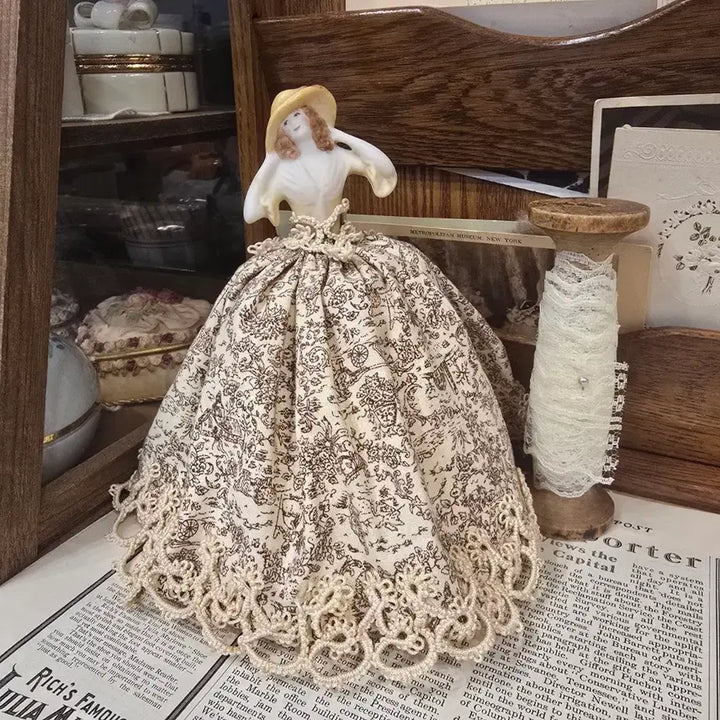 [BUNJANG] Vintage French Bisque Half-Doll Pincushion / 빈티지 프랑스 비스크 하프돌 핀쿠션