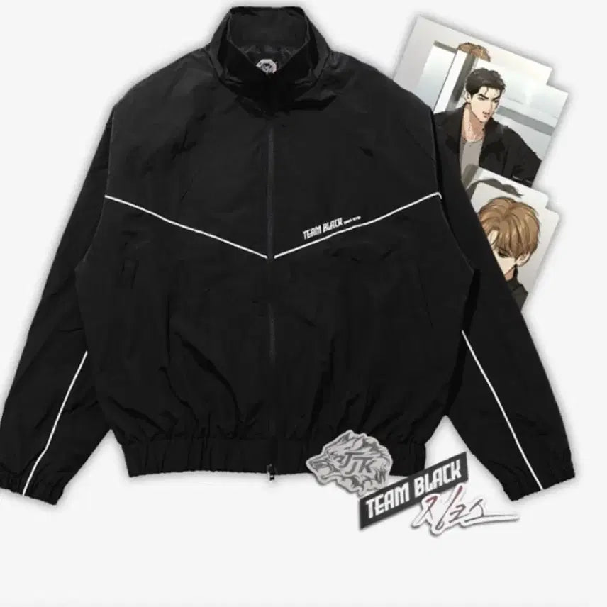 [BUNJANG] Jinx Team Black Windbreaker (Unsealed) / 미개봉) 징크스 팀블랙 윈드브레이커 레봄