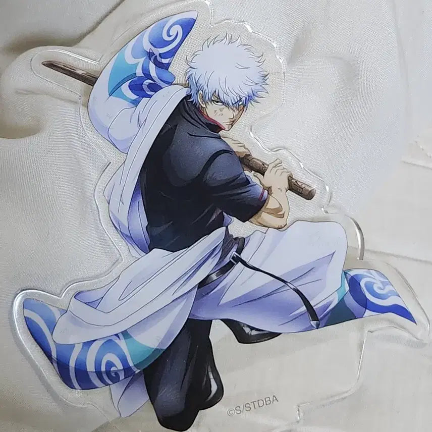 [BUNJANG] Gintama Sakata Gintoki White Yaksha Acrylic Standee Battle Ver. / 긴토키 백야차 아크릴