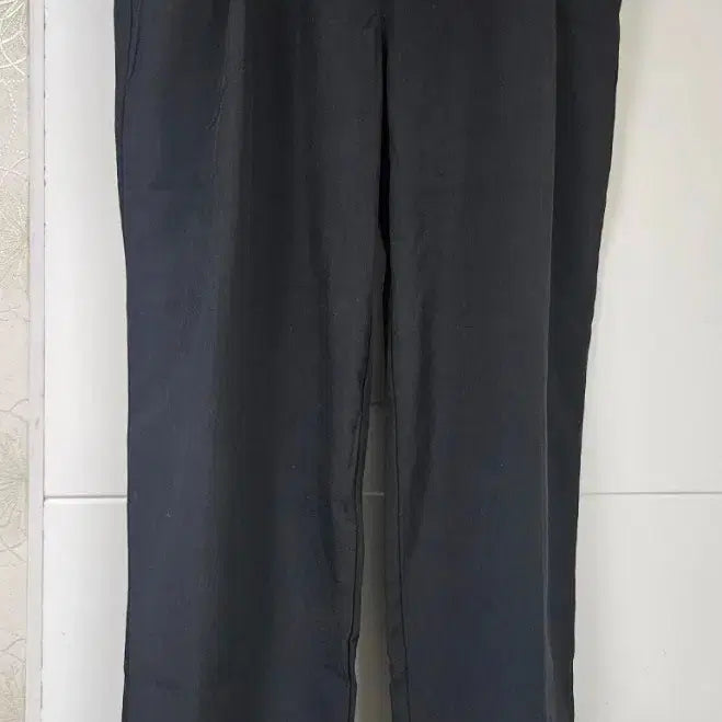 [BUNJANG] Black Comfortable Waistband Slacks / 데일리바지