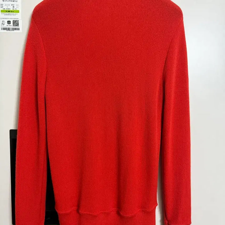 [BUNJANG] Lacoste Deep Orange V-Neck Wool Knit Cardigan Size 3 (95-100) / 라코스테 진한 오렌지 브이넥 울 니트 가디건 3 사이즈 (95-100)