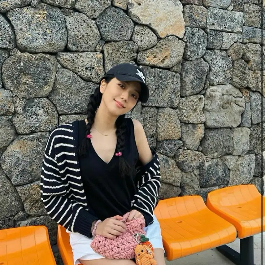 [BUNJANG] BLACKPINK Jisoo x MISU A BARBE Crochet Bag / 블랙핑크 블핑 지수 가방 미수아바흐브 뜨개가방
