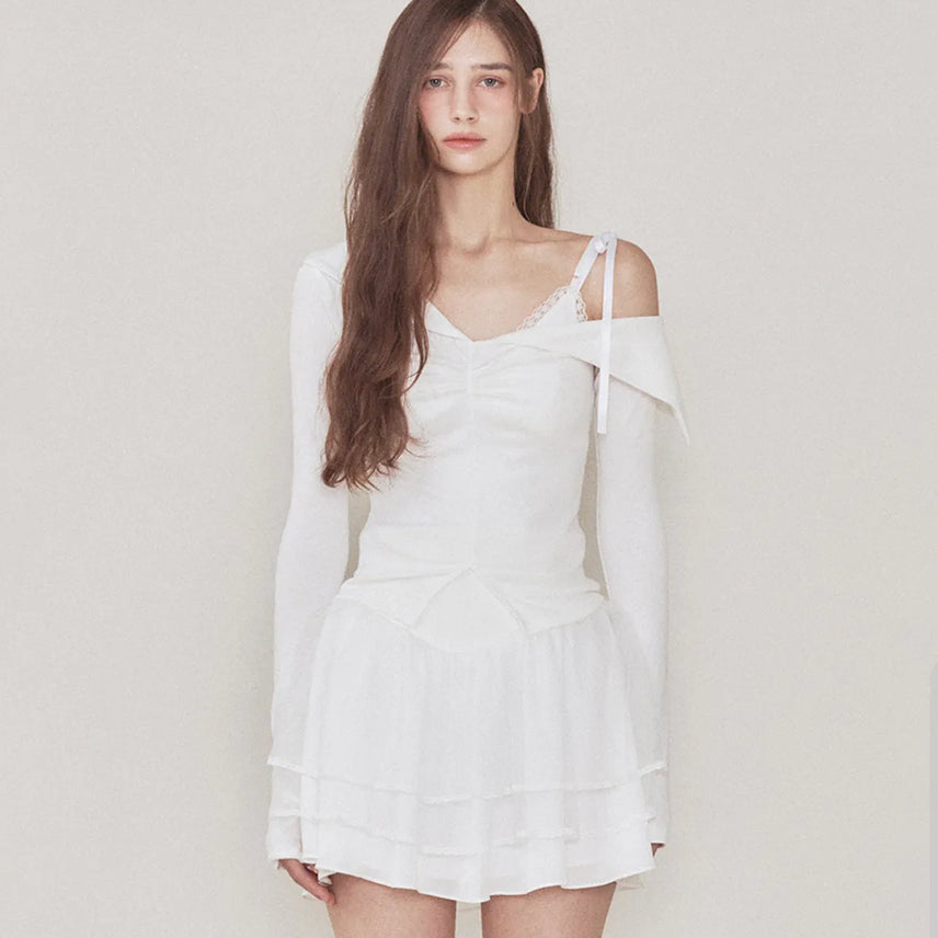 [BUNJANG] Not Your Roses Bunny Top Set White / 낫유어로즈 버니탑 세트 (새상품)