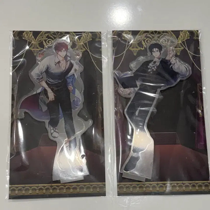 [BUNJANG] Demutjup Pop-up Web Novel Acrylic Standee Set (Cha Yujin, Kim Rae-bin) / 데못죽 팝업 로판 아크릴 스탠드 차유진 김래빈 복어님 포카
