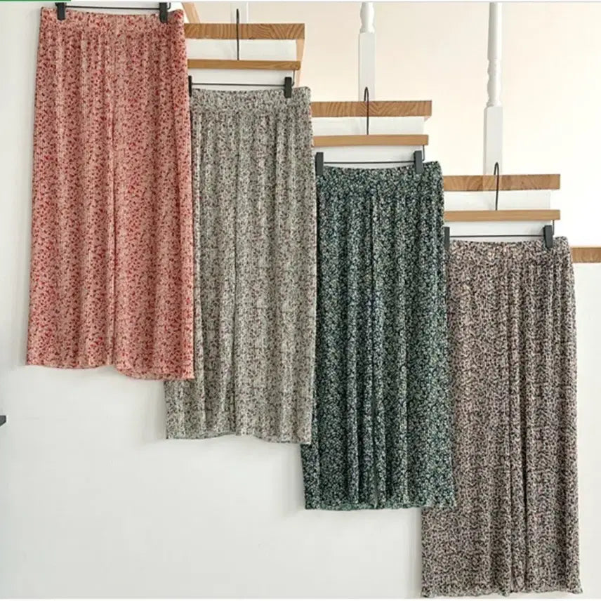 [BUNJANG] 8-Quarter Fleece Pleated Ice Pants Set / 8부 플리스 아이스 팬츠 1+1 (무료배송)