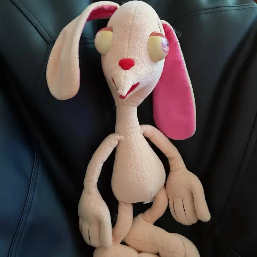 [BUNJANG] Ren &amp; Stimpy 90s Vintage Large Plush Toy / 90s 빈티지 렌과 스팀피 인형