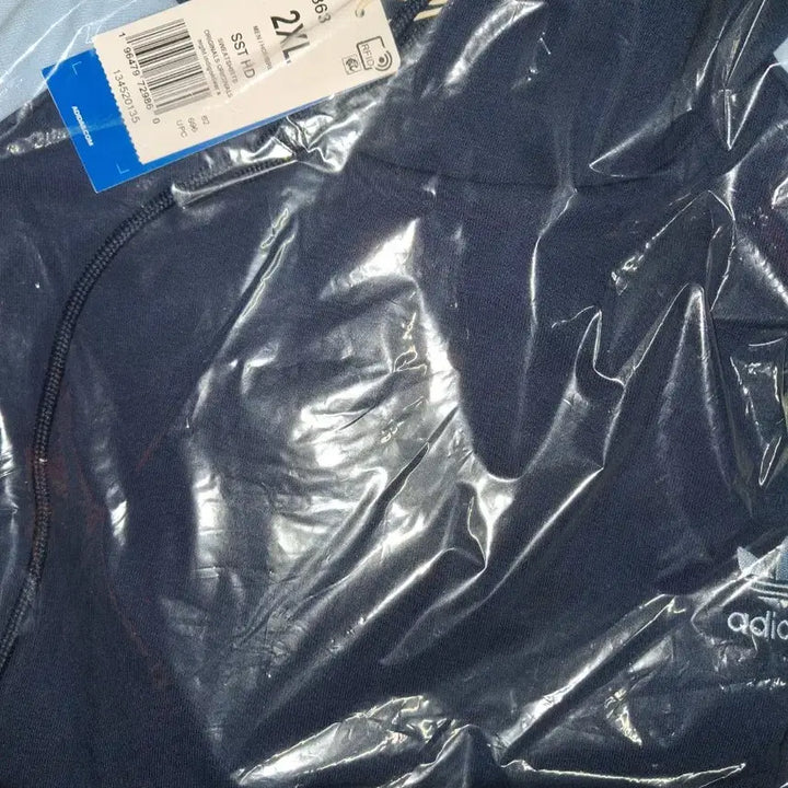 [BUNJANG] Adidas Navy Hoodie XL New / 아디다스 네이비 후드 2xl 새제품