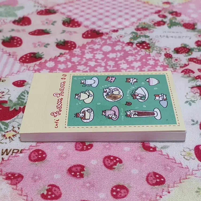 [BUNJANG] Heisei Era Hamster Mini Memo Pad / 고전 헤이세이 카페 햄스터 미니 메모지