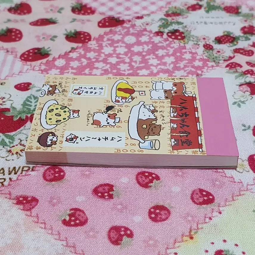 [BUNJANG] Classic Heisei Restaurant Hamster Mini Memo Pad / 고전 헤이세이 식당 햄스터 미니 메모지