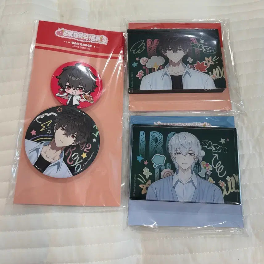 [BUNJANG] Sykosm 2nd Anniversary Mirai Line Popup Can Badge &amp; Acrylic Block Set (Koyo) / 일괄 스코시즘 2주년 미라이라인 팝업 캔뱃지 아크릴블록 판매