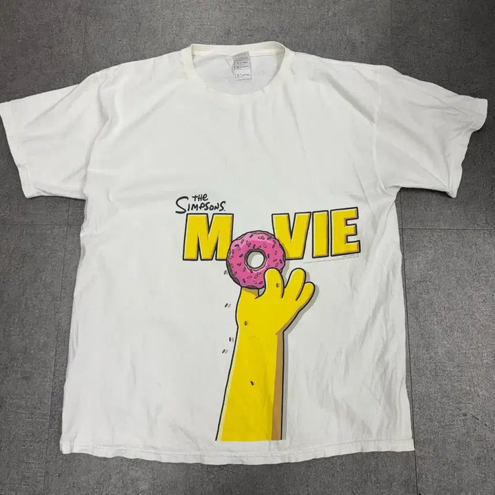 [BUNJANG] 00s Vintage Fruit of the Loom Simpsons Movie Promo T-Shirt XL / 00s 빈티지 Fruit of the Loom 심슨 티셔츠 XL