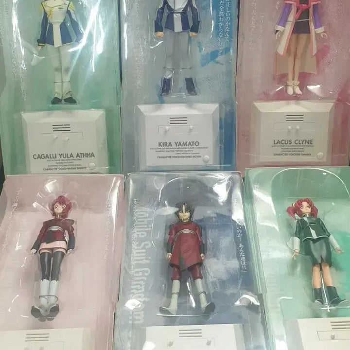 [BUNJANG] Bandai Gundam Seed Voice Idol Figure 6종 Set (Unsealed) / 할인,레어,건담,시드,보이스아이돌,개봉,정품,6종
