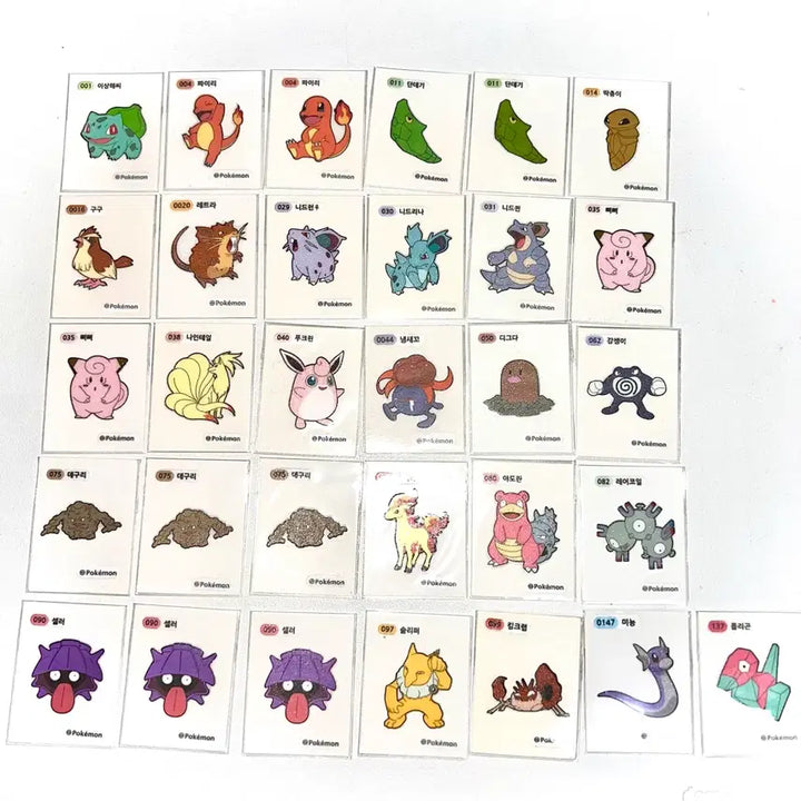 [BUNJANG] Pokemon Gen 1 &amp; 2 Stickers Collection / 포켓몬 1세대 2세대 빵 띠부띠부씰 모음