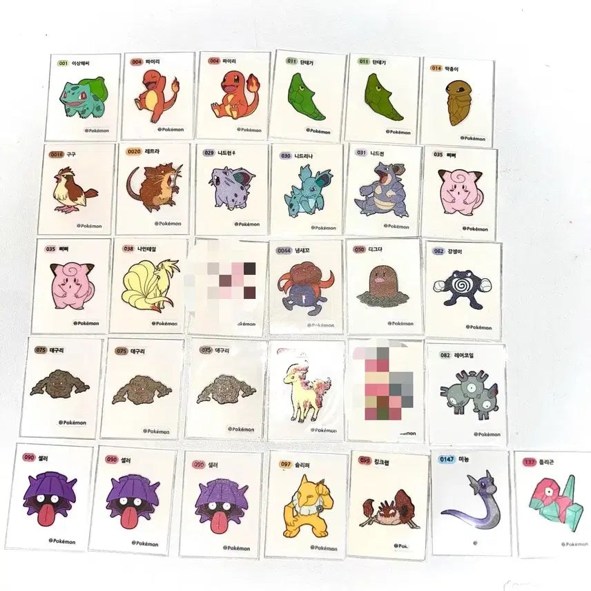 [BUNJANG] Pokemon Gen 1 &amp; 2 Stickers Collection / 포켓몬 1세대 2세대 빵 띠부띠부씰 모음