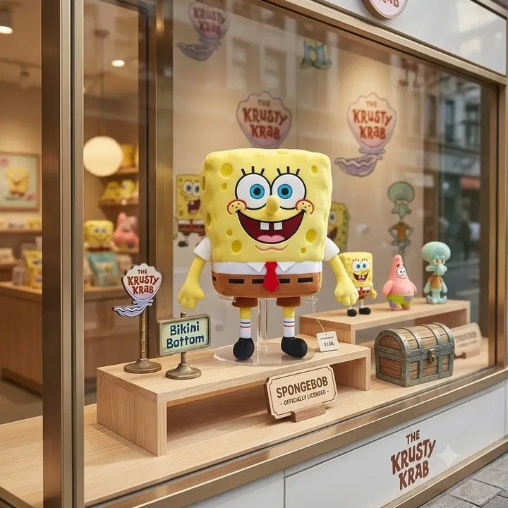 [BUNJANG] SpongeBob SquarePants Krusty Krab Plush Toy / (새상품)스폰지밥 인형 크러스티크랩 정품