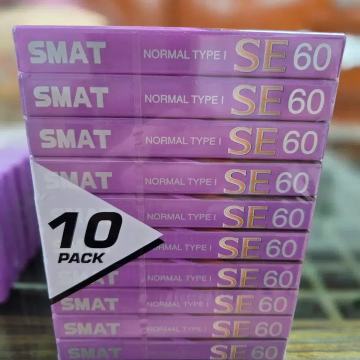 [BUNJANG] SMAT 60-Minute Blank Cassette Tapes (10-Pack) / 카세트 공테이프 60분짜리