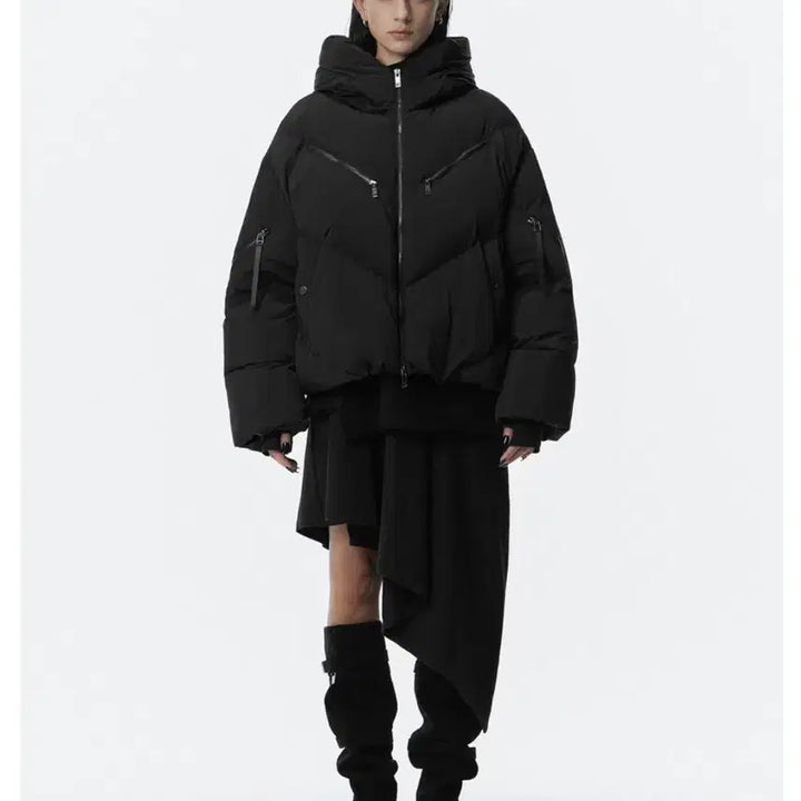 [BUNJANG] trimmingbird High Neck Hooded Duck Down Padded Jacket / 트리밍버드 패딩 High Neck Hooded Duck Down