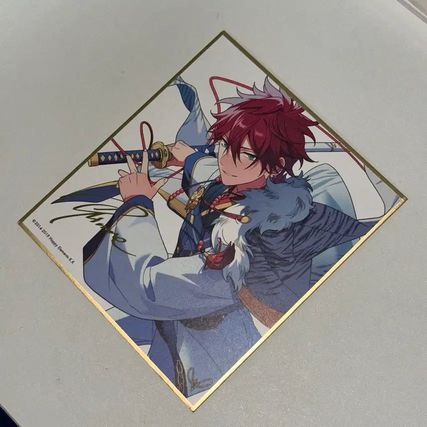[BUNJANG] Ensemble Stars Ritsu Jinba Byakkomo Shikishi / 앙스타 린네 백호무 색지