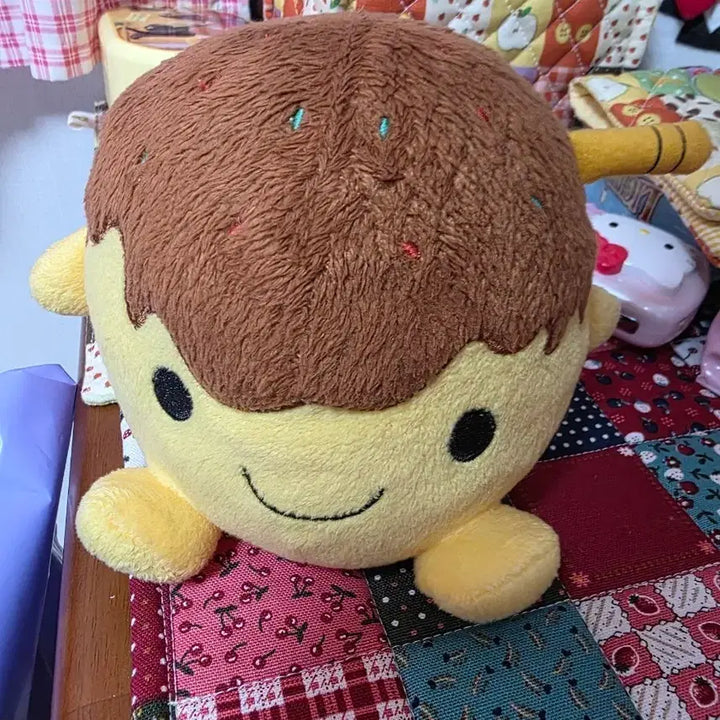 [BUNJANG] Vintage Talking Takoyaki Plush Toy / 고전  말하는 타코야키 인형 빈티지 코리락쿠마 문어빵