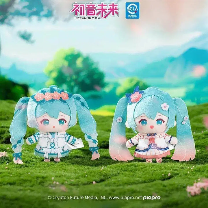 [BUNJANG] Hatsune Miku Finger Puppet Keychain Set (Spring Concerto Ver.) / 하츠네 미쿠 손가락 인형 키링 2종 봄의 협주곡 미개봉