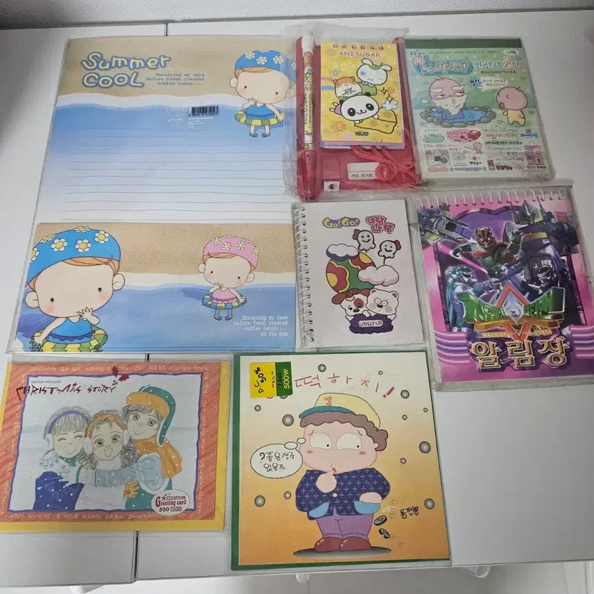 [BUNJANG] Vintage Stationery Stickers, Letter Paper, and 20 More Items Bundle Set (Sealed) / 고전문구 스티커 편지지 외 22종 미개봉 일괄판매