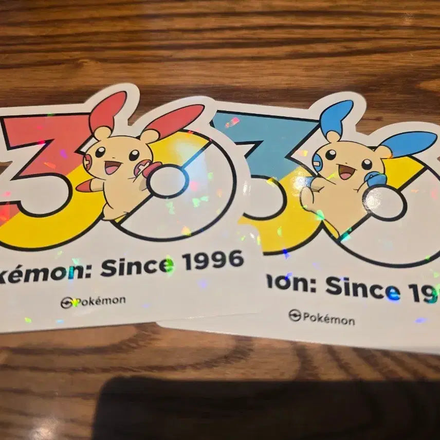 [BUNJANG] Pokemon 30th Anniversary Plush + Minion Sticker Set / 포켓몬 30주년 스티커 플러시+마이농 세트